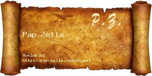 Pap Zella névjegykártya