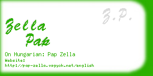 zella pap business card